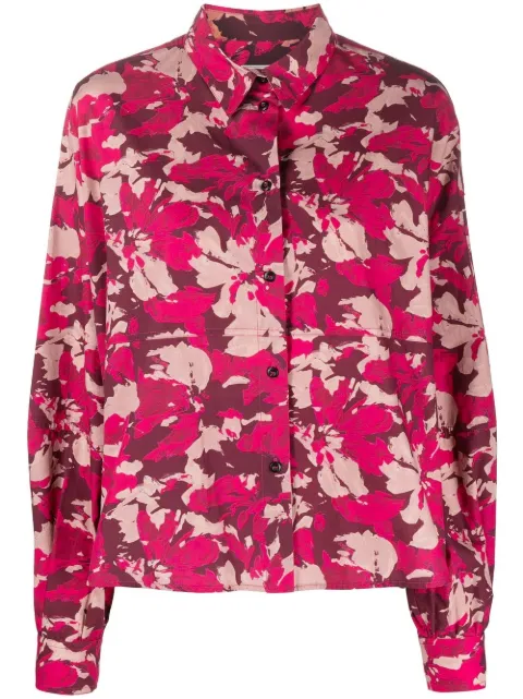 Woolrich floral-print cotton shirt Pink CFWWSI0128FRUT3048