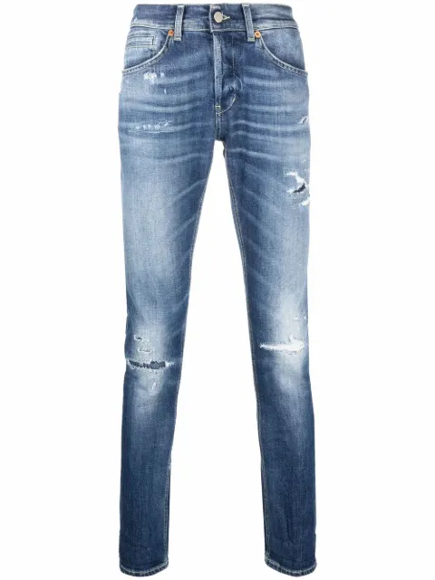 DONDUP George distressed-effect jeans Blue UP232DSE297CG5