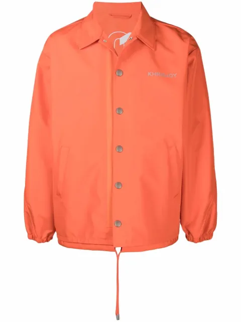Khrisjoy drawstring-waist shirt jacket Orange DSM052NYNY