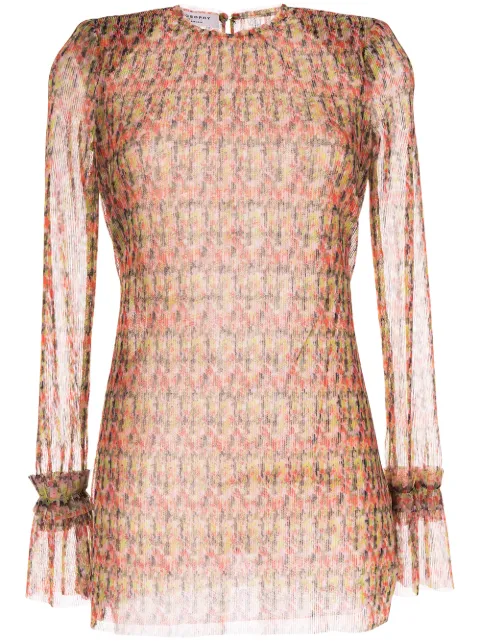 Philosophy Di Lorenzo Serafini graphic-print long-sleeve top Neutrals 2090715