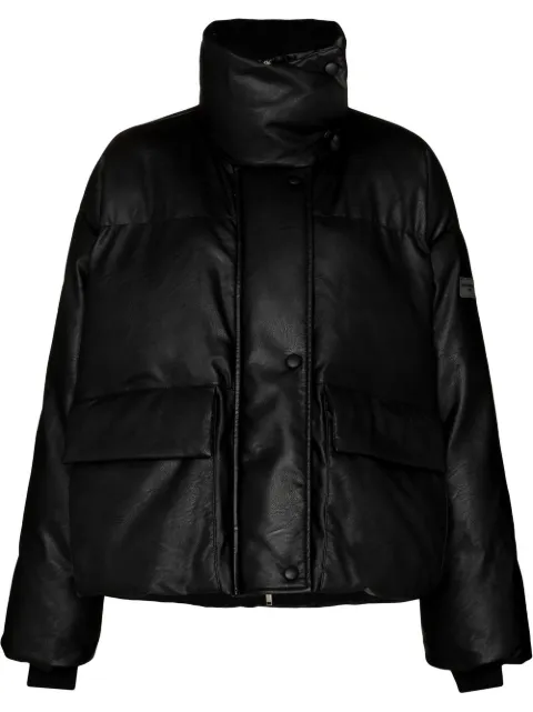 Stella McCartney polished-finish padded coat Black 680025SKB20