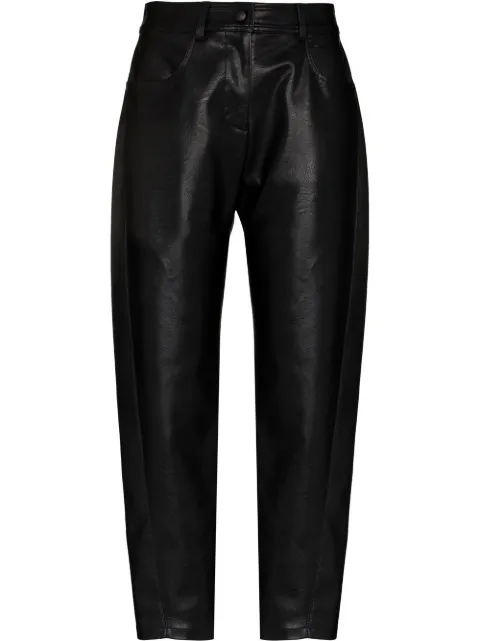 Stella McCartney straight-leg faux-leather trousers Black 640028SJB14
