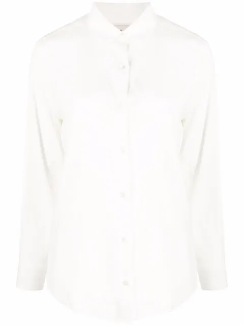 PAULA long-sleeve silk shirt Neutrals 21SILKSHIRT1