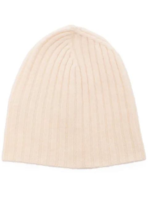 Jil Sander ribbed knitted beanie Neutrals J02TC0003J14506