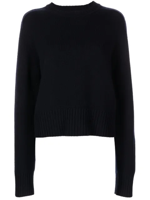 extreme cashmere crew neck cashmere jumper Blue 16700101FE01