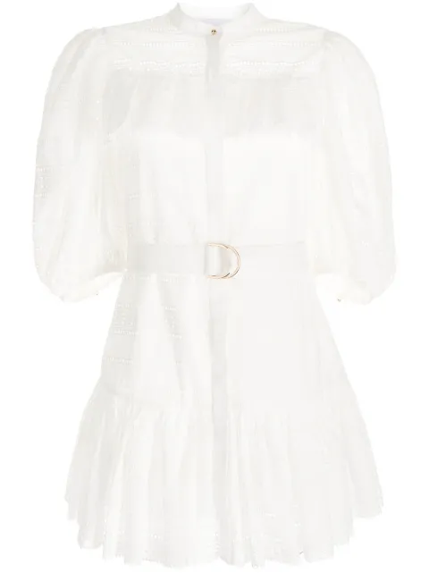 Acler lace-panel dress White AS2204096D