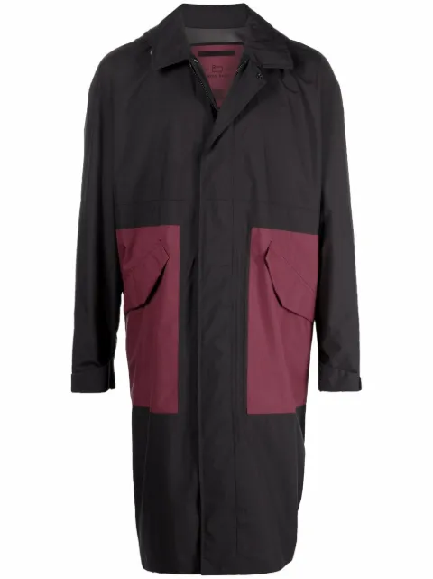 Woolrich panelled Delaware coat Black CFWOOU0572MRUT2884100