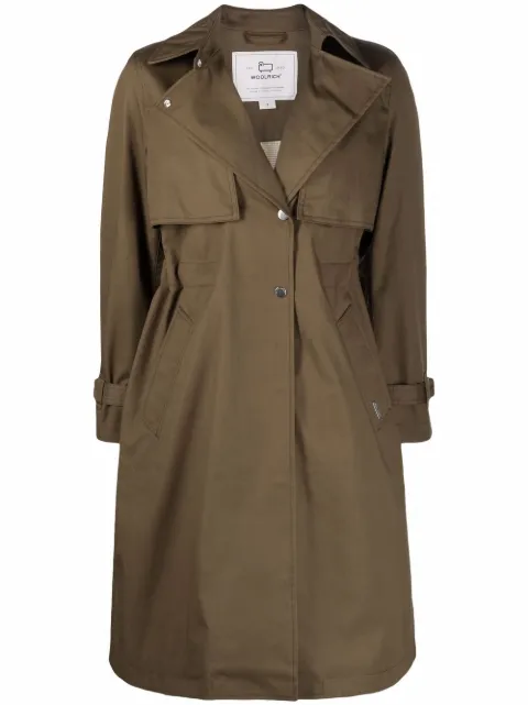 Woolrich Havice zip-front parka coat Green CFWWOU0597FRUT1974