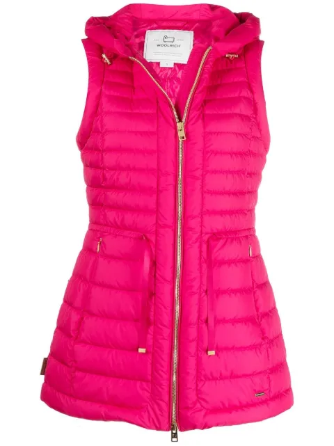 Woolrich Hibiscus padded gilet Pink CFWWVE0015FRUT2635