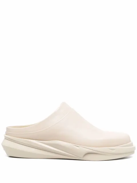 1017 ALYX 9SM round-toe chunky-sole slides Neutrals AAUMU0012LE02