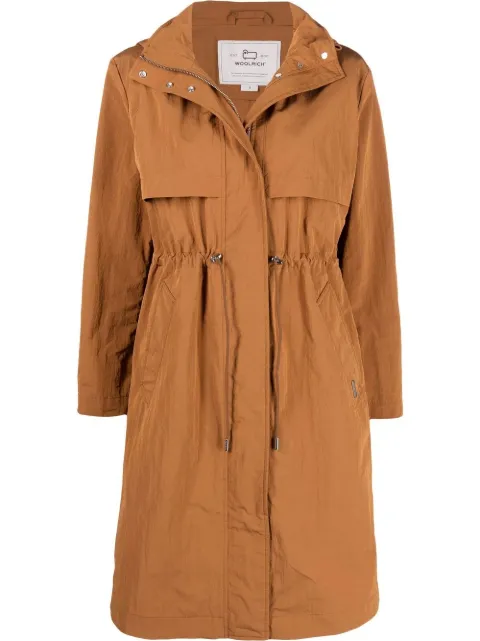 Woolrich Briar long-length parka Brown CFWWOU0615FRUT28907148