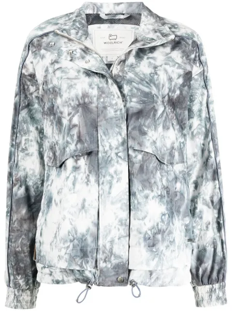 Woolrich Hazle ocean-print jacket Blue CFWWOU0612FRUT289131030