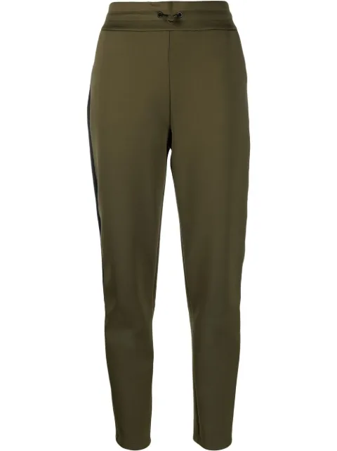 Woolrich high-waisted drawstring-waistband trousers Green CFWWTR0105FRUT2937