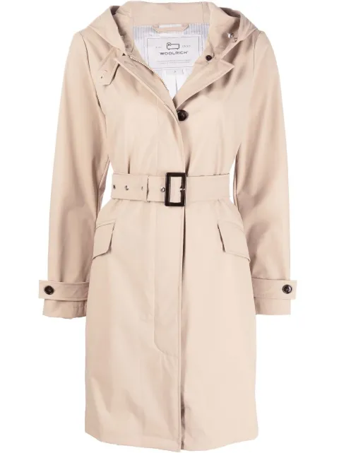 Woolrich Fayette belted trench coat Neutrals CFWWOU0596FRUT0102