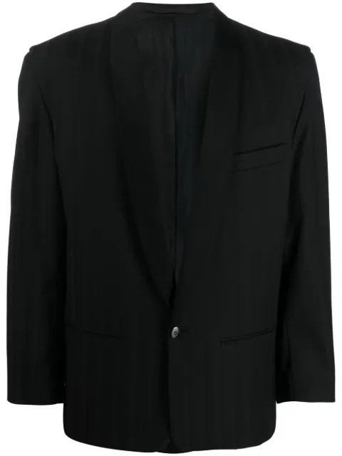Pierre Cardin Pre-Owned 1980s tonal striped dinner jacket Black PICA480S