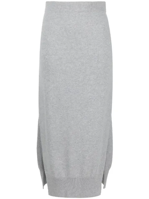 Barrie high-waisted knit skirt Grey C159544