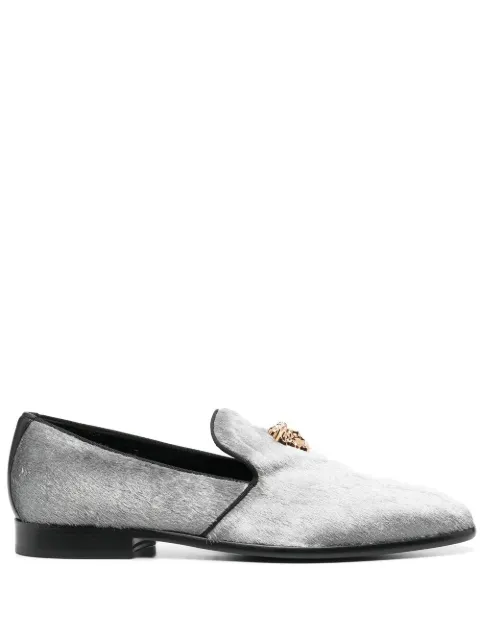 Versace Medusa-head slippers Grey 10037921A04248