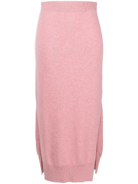 Barrie high-waisted knit skirt Pink C159544