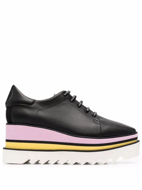 Stella McCartney Elyse ridged sole 80mm sneakers Black 810078E00054