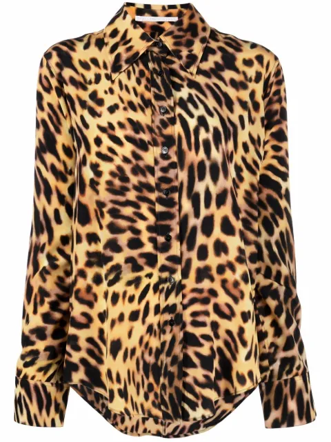 Stella McCartney all-over leopard-print shirt Brown 6200163AS200