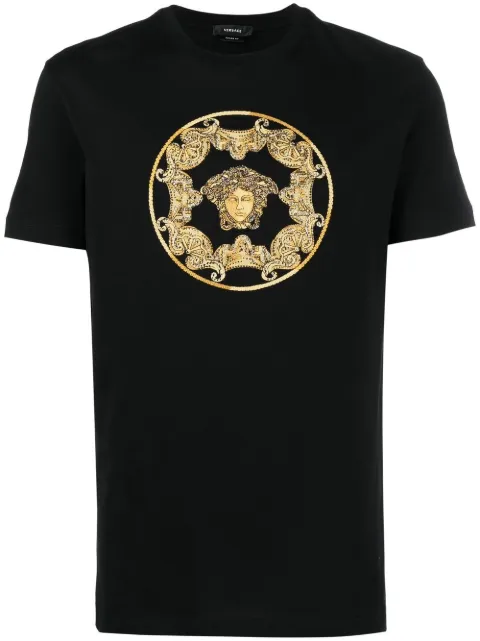 Versace Medusa Head organic cotton T-shirt Black 10064501A04417
