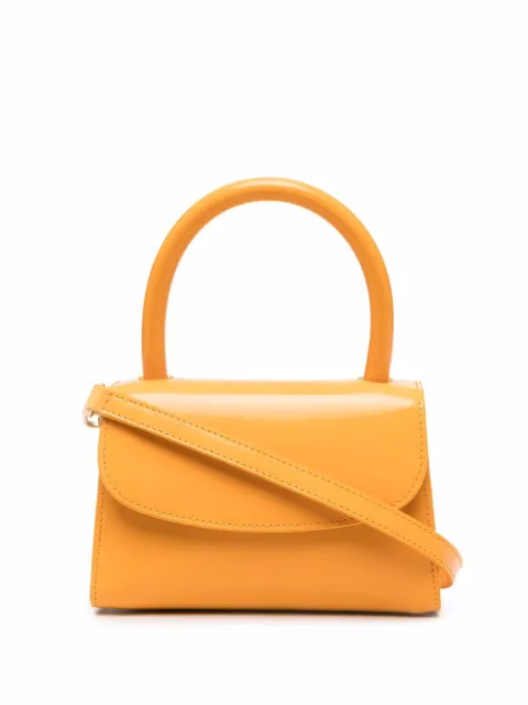 BY FAR Mini rounded top-handle tote bag Orange 22CRMINASNFWSMA