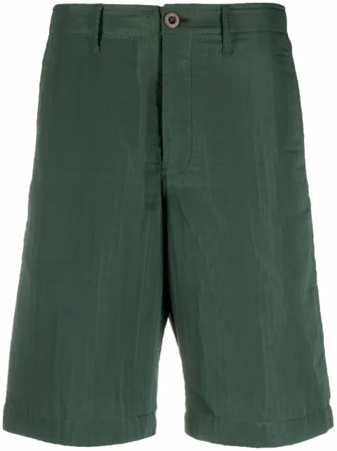 sacai buckle-detail four-pocket Bermuda shorts Green 1500761M