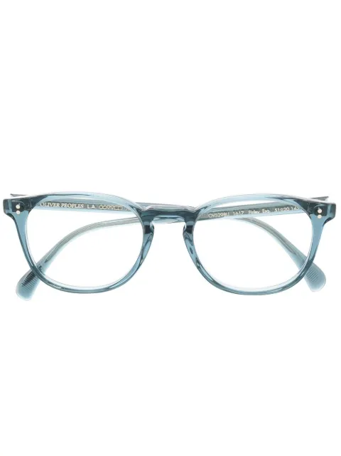 Oliver Peoples Finley square-frame glasses Blue OV5298U1617