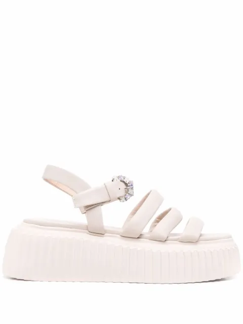 AGL strap-design platform sandals Neutrals D642062PQKO029D454