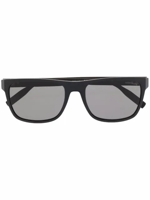 Montblanc logo square tinted sunglasses Black MB0209S