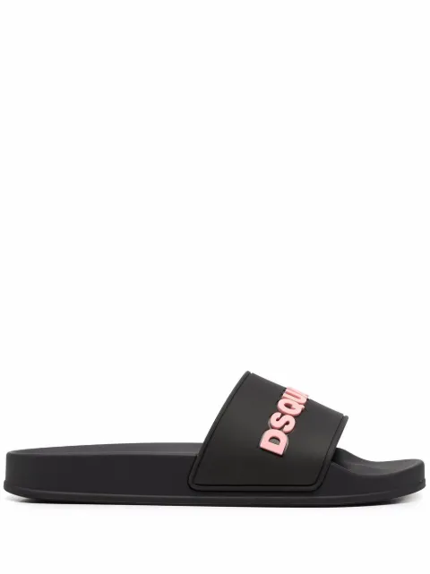 DSQUARED2 Dsquared2 logo slides Black FFW001717205013
