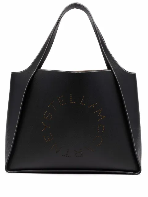 Stella McCartney logo large tote bag Black 502793WP0057