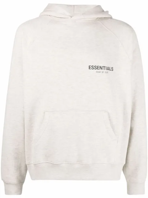 FEAR OF GOD ESSENTIALS logo-print hoodie Neutrals 192SU212072F