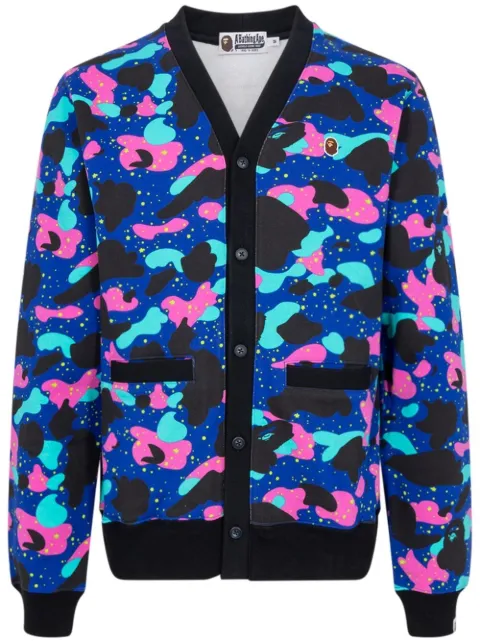 A BATHING APE® x Kid Cudi Sweat V-neck cardigan Purple 83122113