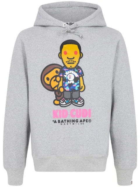 A BATHING APE® x Kid Cudi Baby Milo hoodie Grey 83122120