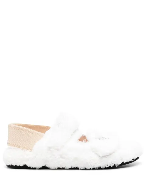 Nº21 logo-embroidered Fussbett sandals White 22ESS03230323