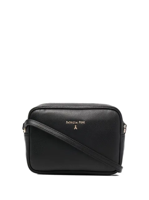 Patrizia Pepe small leather crossbody bag Black CB8985L001K103