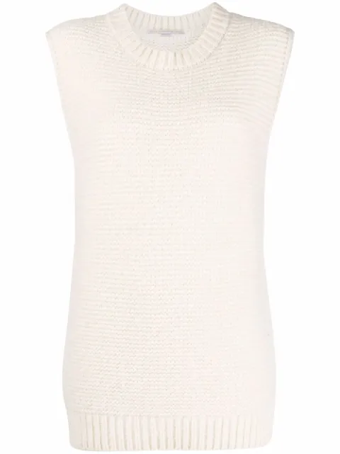 Stella McCartney crew-neck knitted vest White 6K01753S2345