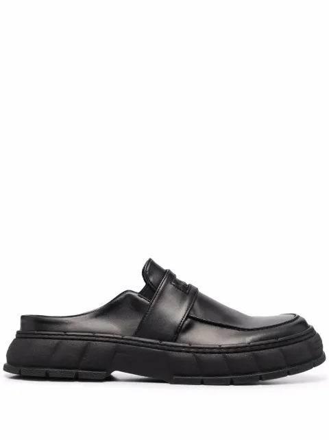 Virón backless chunky-sole loafers Black 196904A