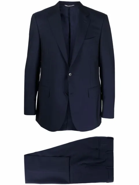 Canali two piece single breasted suit Blue 1128019CONTAT00552