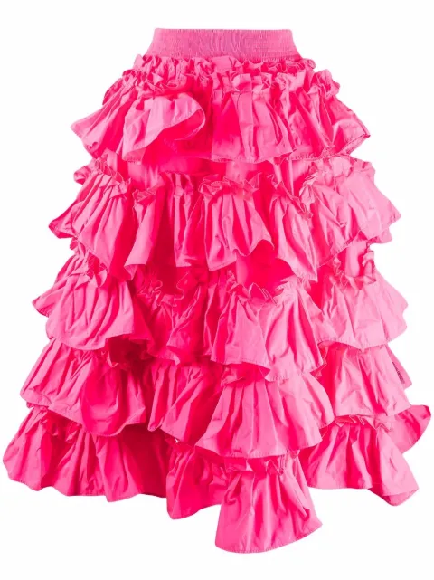 RED Valentino ruffled A-line skirt Pink RRAI201FP
