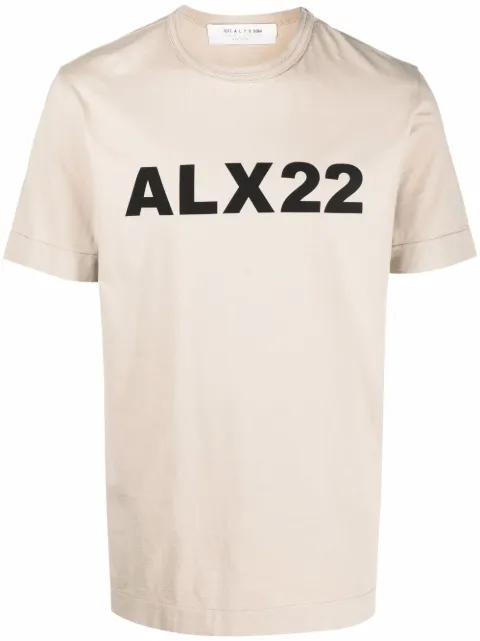 1017 ALYX 9SM logo-print T-shirt Neutrals AAMTS0259FA01