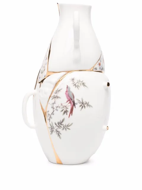 Seletti Kintsugi porcelain vase White 09675