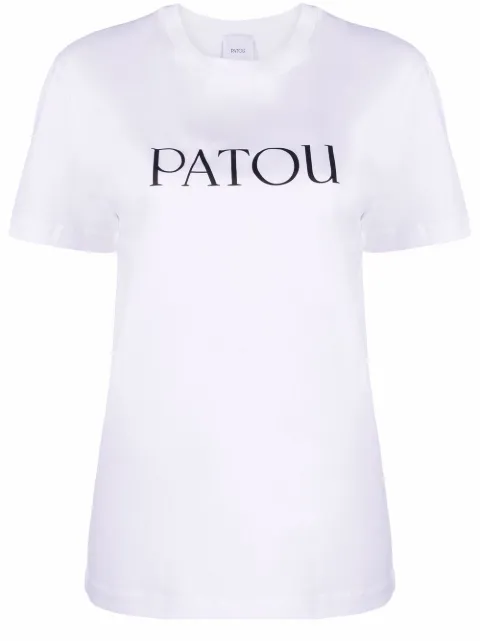 Patou logo-print organic-cotton T-shirt White JE0299999001W