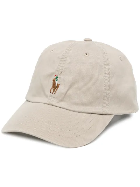 Polo Ralph Lauren logo-embroidered cotton cap Brown 710834737013