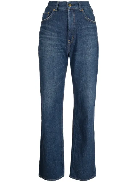 Tu es mon Tresor The Lapis Lazuli straight-leg jeans Blue TEMT0091Y