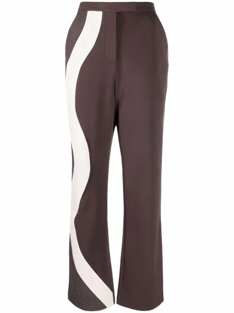 Ahluwalia Expression tailored trousers Brown AWSS22AHL19