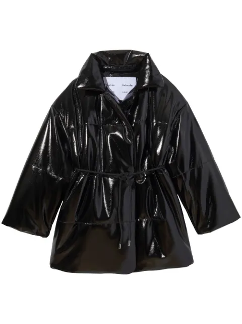 Proenza Schouler White Label oversized puffer coat Black WL2241053LR217