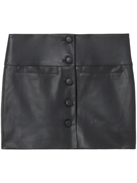Proenza Schouler White Label faux-leather mini skirt Black WL2245082LR207