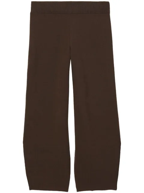 Proenza Schouler White Label straight-leg knitted trousers Brown WL2247685KC100